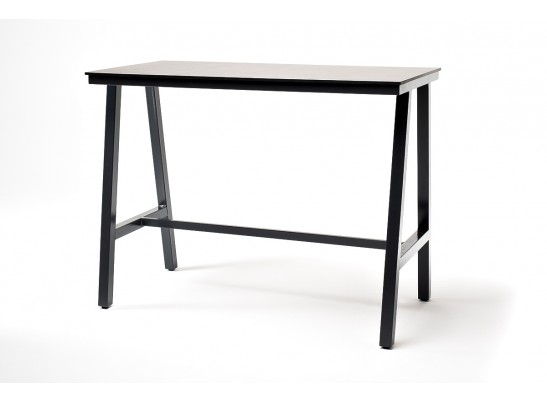 "Рио" стол барный из HPL 140х70см, H110, цвет столешницы "серый гранит" в Ростове-на-Дону