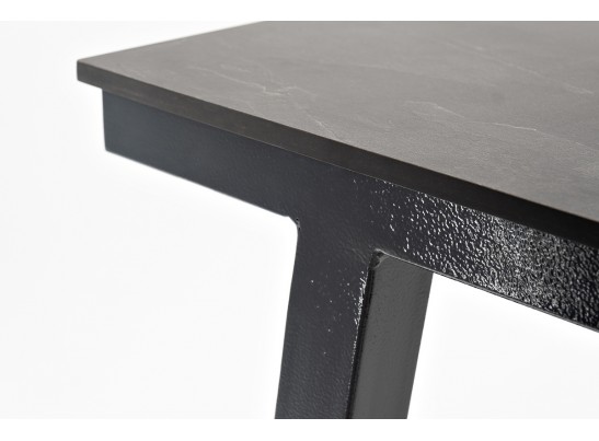 "Рио" стол барный из HPL 140х70см, H110, цвет столешницы "серый гранит" в Ростове-на-Дону