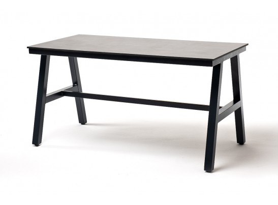 "Рио" стол из HPL 140х70см, H75, цвет столешницы "серый гранит" в Ростове-на-Дону