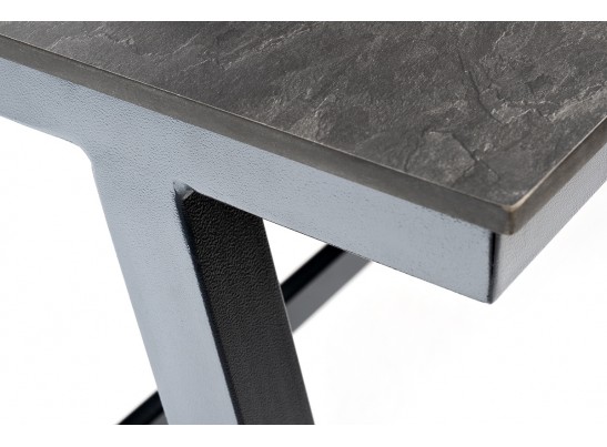 "Рио" стол из HPL 140х70см, H75, цвет столешницы "серый гранит" в Ростове-на-Дону