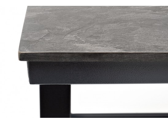 "Рио" стол из HPL 140х70см, H75, цвет столешницы "серый гранит" в Ростове-на-Дону