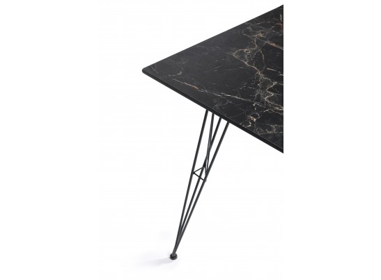 "Руссо" обеденный стол из HPL 150х80см, цвет "черный мрамор" в Ростове-на-Дону