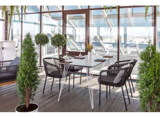 "Руссо" обеденный стол из HPL 150х80см, цвет молочный в Ростове-на-Дону