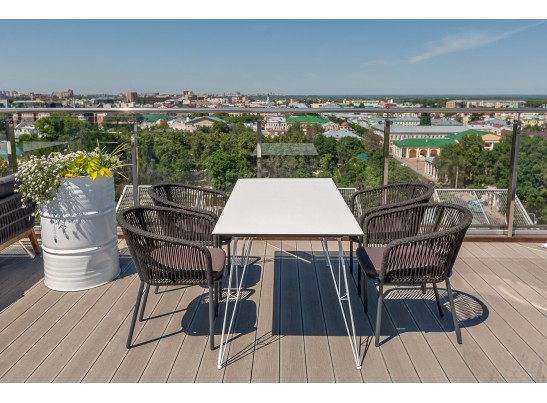 "Руссо" обеденный стол из HPL 150х80см, цвет молочный в Ростове-на-Дону