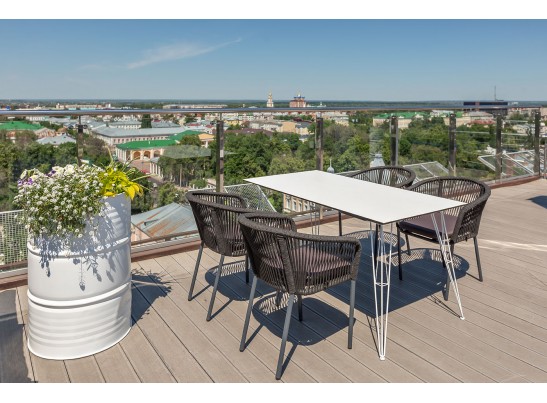 "Руссо" обеденный стол из HPL 150х80см, цвет молочный в Ростове-на-Дону