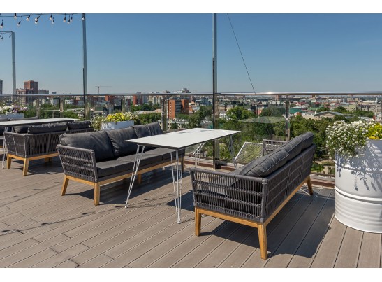 "Руссо" обеденный стол из HPL 150х80см, цвет молочный в Ростове-на-Дону