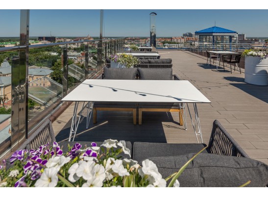 "Руссо" обеденный стол из HPL 150х80см, цвет молочный в Ростове-на-Дону