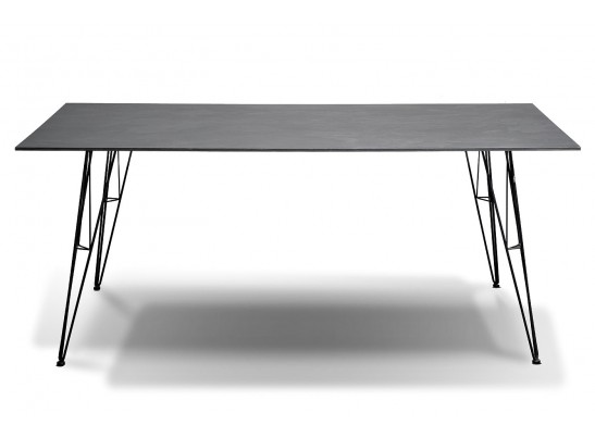 "Руссо" обеденный стол из HPL 184х80см, цвет "серый гранит" в Ростове-на-Дону