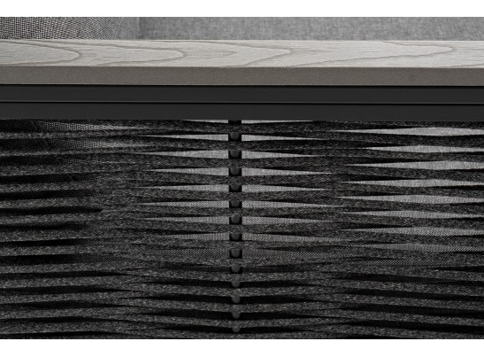 "Сан Ремо" диван 2-местный плетеный из роупа, каркас алюминий темно-серый, роуп серый, ткань серая в Ростове-на-Дону