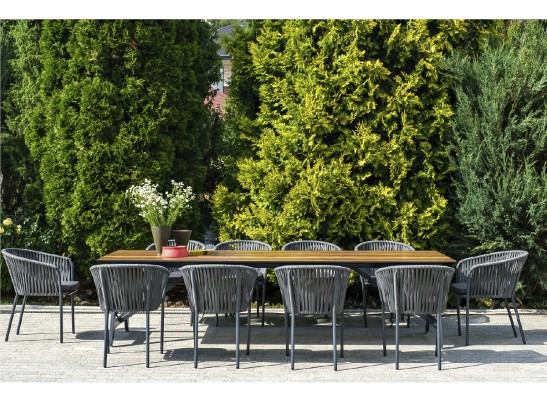 "Санта-Фе" обеденная группа на 10 персон, стол HPL, плоский роуп в Ростове-на-Дону