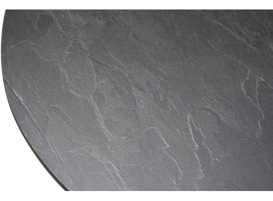 "Сантьяго" журнальный стол из HPL круглый Ø40 H55, каркас из стали темно-серый (RAL 7024), цвет столешницы "серый гранит" в Ростове-на-Дону