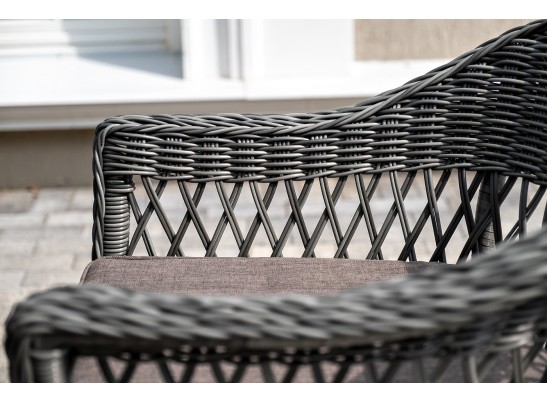 "Сицилия" обеденная группа плетеная, цвет графит в Ростове-на-Дону