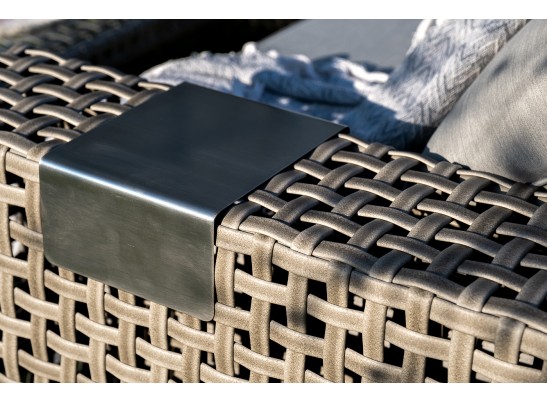 "Тито" лаунж-зона из искусственного ротанга, цвет серый в Ростове-на-Дону