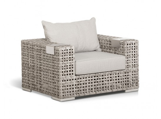 "Тито" лаунж-зона из искусственного ротанга, цвет серый в Ростове-на-Дону