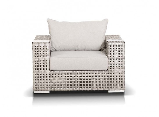 "Тито" лаунж-зона из искусственного ротанга, цвет серый в Ростове-на-Дону