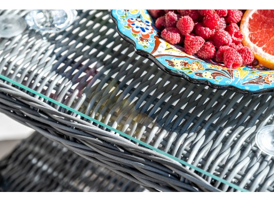 "Толедо" лаунж-зона из искусственного ротанга, цвет графит в Ростове-на-Дону