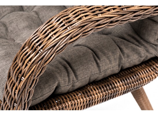 "Толедо" кресло плетеное с подушками, цвет коричневый в Ростове-на-Дону