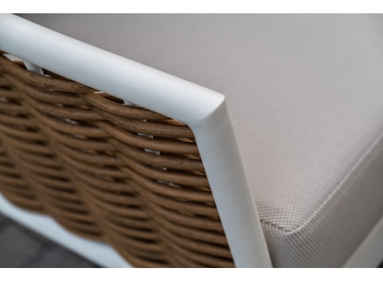 "Тоскана" лаунж-зона из искусственного ротанга, цвет соломенный в Ростове-на-Дону