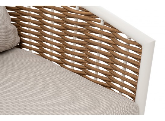 "Тоскана" лаунж-зона из искусственного ротанга, цвет соломенный в Ростове-на-Дону