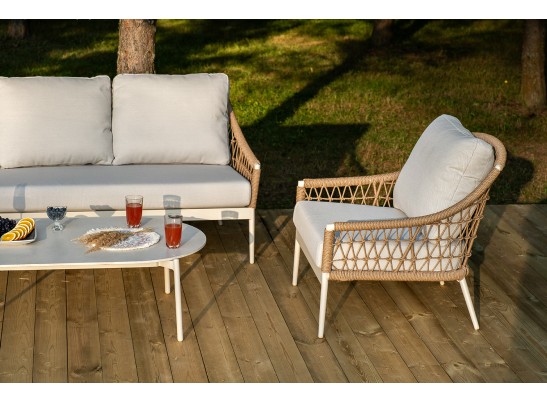 "Венеция" лаунж-зона из искусственного ротанга, цвет соломенный в Ростове-на-Дону "Венеция" лаунж-зона из искусственного ротанга, цвет соломенный в Ростове-на-Дону