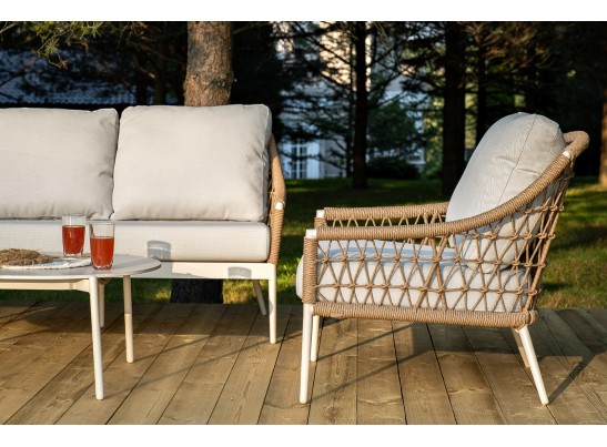 "Венеция" лаунж-зона из искусственного ротанга, цвет соломенный в Ростове-на-Дону "Венеция" лаунж-зона из искусственного ротанга, цвет соломенный в Ростове-на-Дону