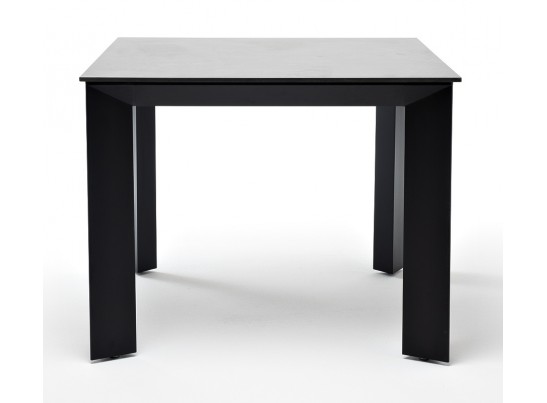 "Венето" обеденный стол из HPL 90х90см, цвет "серый гранит", каркас черный в Ростове-на-Дону "Венето" обеденный стол из HPL 90х90см, цвет "серый гранит", каркас черный в Ростове-на-Дону