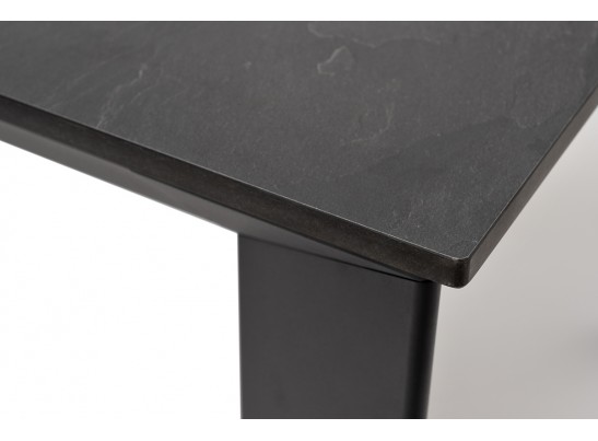 "Венето" обеденный стол из HPL 90х90см, цвет "серый гранит", каркас черный в Ростове-на-Дону "Венето" обеденный стол из HPL 90х90см, цвет "серый гранит", каркас черный в Ростове-на-Дону