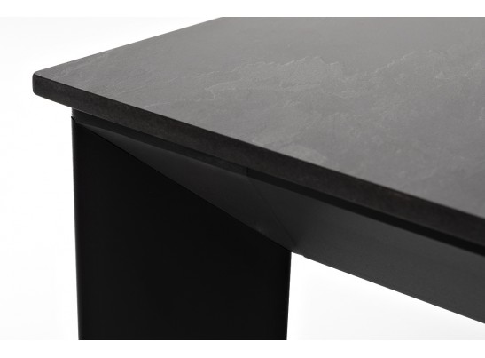 "Венето" обеденный стол из HPL 90х90см, цвет "серый гранит", каркас черный в Ростове-на-Дону "Венето" обеденный стол из HPL 90х90см, цвет "серый гранит", каркас черный в Ростове-на-Дону