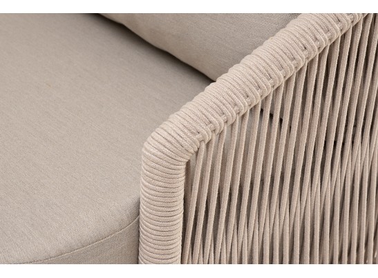 "Верона" лаунж-зона 5-местная плетеная из роупа (веревки), каркас алюминиевый белый, роуп бежевый в Ростове-на-Дону "Верона" лаунж-зона 5-местная плетеная из роупа (веревки), каркас алюминиевый белый, роуп бежевый в Ростове-на-Дону