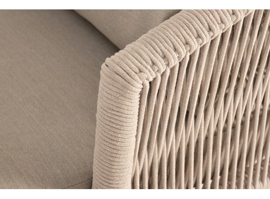 "Верона" лаунж-зона 5-местная плетеная из роупа (веревки), каркас алюминиевый белый, роуп бежевый в Ростове-на-Дону "Верона" лаунж-зона 5-местная плетеная из роупа (веревки), каркас алюминиевый белый, роуп бежевый в Ростове-на-Дону