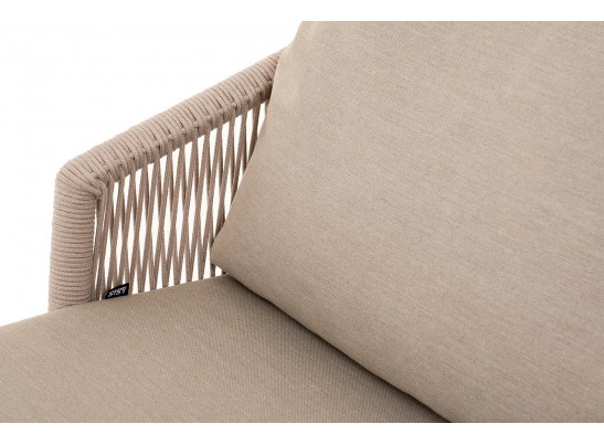 "Верона" лаунж-зона 5-местная плетеная из роупа (веревки), каркас алюминиевый белый, роуп бежевый в Ростове-на-Дону "Верона" лаунж-зона 5-местная плетеная из роупа (веревки), каркас алюминиевый белый, роуп бежевый в Ростове-на-Дону