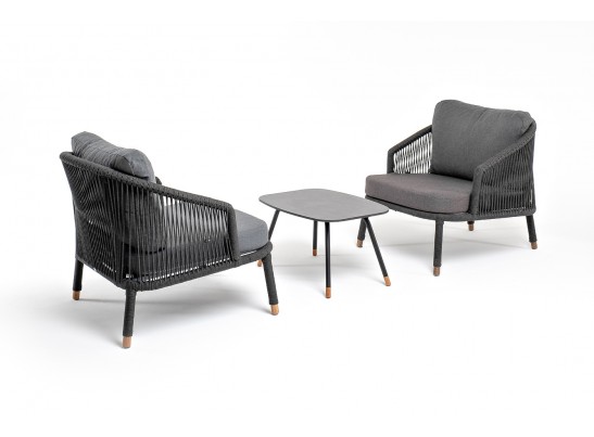 "Верона" лаунж-зона 5-местная плетеная из роупа (веревки), каркас алюминиевый темно-серый, роуп темно-серый в Ростове-на-Дону "Верона" лаунж-зона 5-местная плетеная из роупа (веревки), каркас алюминиевый темно-серый, роуп темно-серый в Ростове-на-Дону