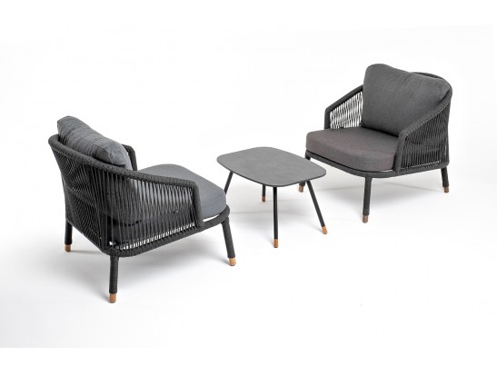 "Верона" лаунж-зона 5-местная плетеная из роупа (веревки), каркас алюминиевый темно-серый, роуп темно-серый в Ростове-на-Дону "Верона" лаунж-зона 5-местная плетеная из роупа (веревки), каркас алюминиевый темно-серый, роуп темно-серый в Ростове-на-Дону