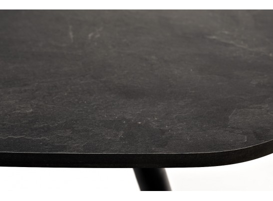 "Верона" журнальный стол из HPL 120х65, H40, каркас черный муар, цвет столешницы "серый гранит" в Ростове-на-Дону