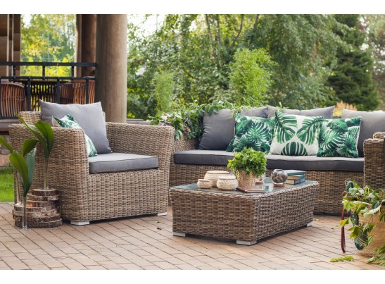 "Капучино" лаунж-зона из искусственного ротанга, цвет соломенный в Ростове-на-Дону "Капучино" лаунж-зона из искусственного ротанга, цвет соломенный в Ростове-на-Дону