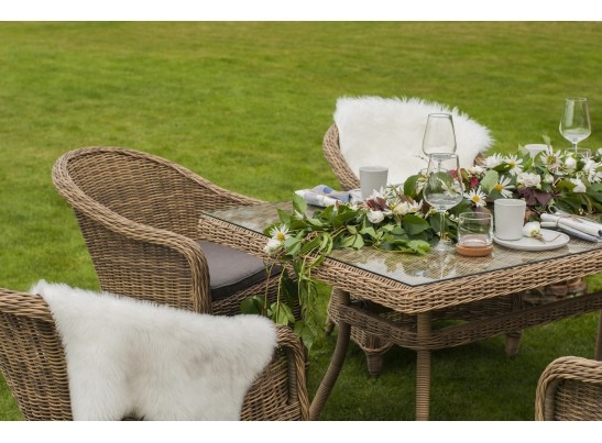 "Эспрессо" обеденная группа плетеная, цвет соломенный в Ростове-на-Дону