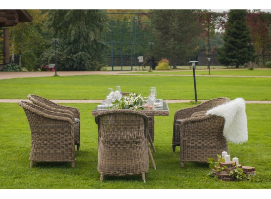 "Эспрессо" обеденная группа плетеная, цвет соломенный в Ростове-на-Дону