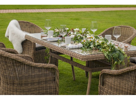 "Эспрессо" обеденная группа плетеная, цвет соломенный в Ростове-на-Дону