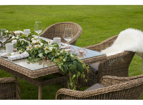 "Эспрессо" обеденная группа плетеная, цвет соломенный в Ростове-на-Дону