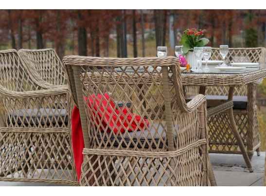 "Айриш" стол плетеный из искусственного ротанга, цвет соломенный в Ростове-на-Дону