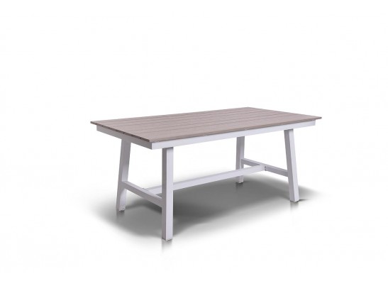 "Сан Ремо" стол обеденный из ДПК, каркас алюминиевый в Ростове-на-Дону