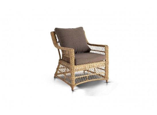 "Гранд Латте" кресло из искусственного ротанга, цвет соломенный в Ростове-на-Дону