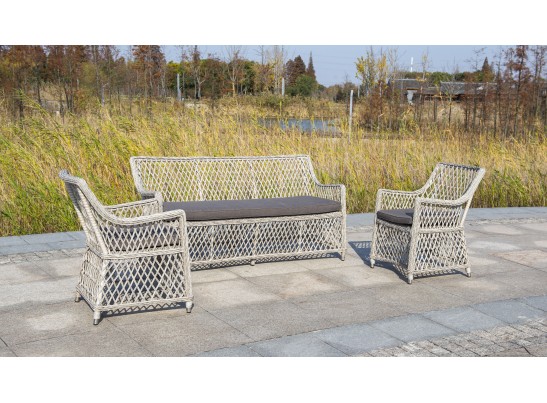 "Латте" плетеное кресло из искусственного ротанга, цвет бежевый в Ростове-на-Дону