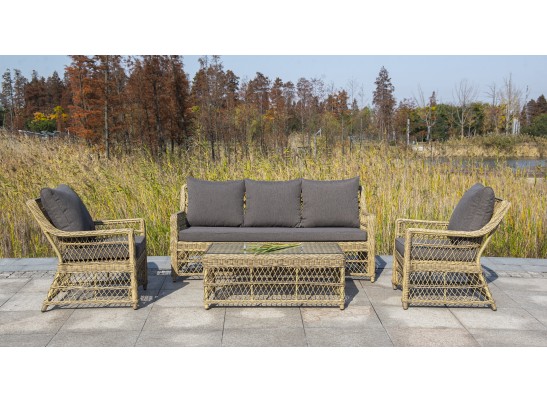 "Гранд Латте" стол журнальный из искусственного ротанга, цвет соломенный в Ростове-на-Дону