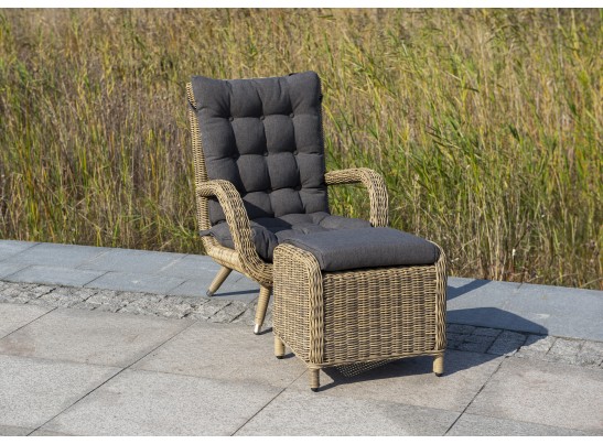 "Толедо" кресло плетеное с подушками, цвет соломенный в Ростове-на-Дону