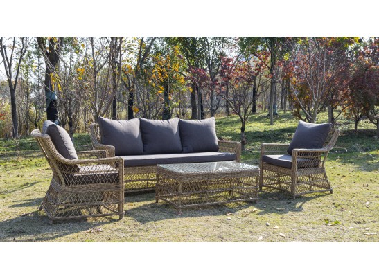 "Гранд Латте" стол журнальный из искусственного ротанга, цвет соломенный в Ростове-на-Дону