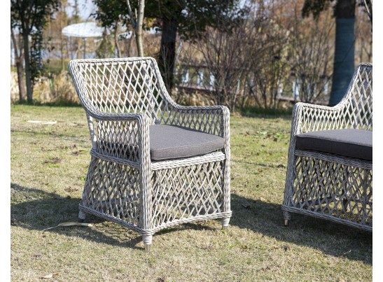 "Латте" плетеное кресло из искусственного ротанга, цвет бежевый в Ростове-на-Дону