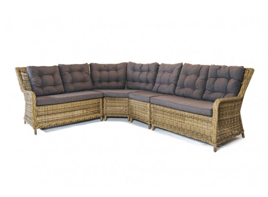 "Базелла" обеденная группа из искусственного ротанга, цвет соломенный в Ростове-на-Дону