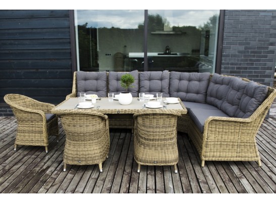 "Бергамо" модульный диван из ротанга, цвет соломенный в Ростове-на-Дону