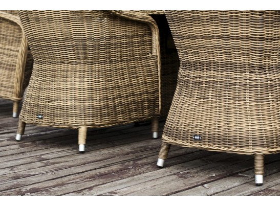 "Бергамо" обеденная группа угловая из искусственного ротанга, цвет коричневый в Ростове-на-Дону